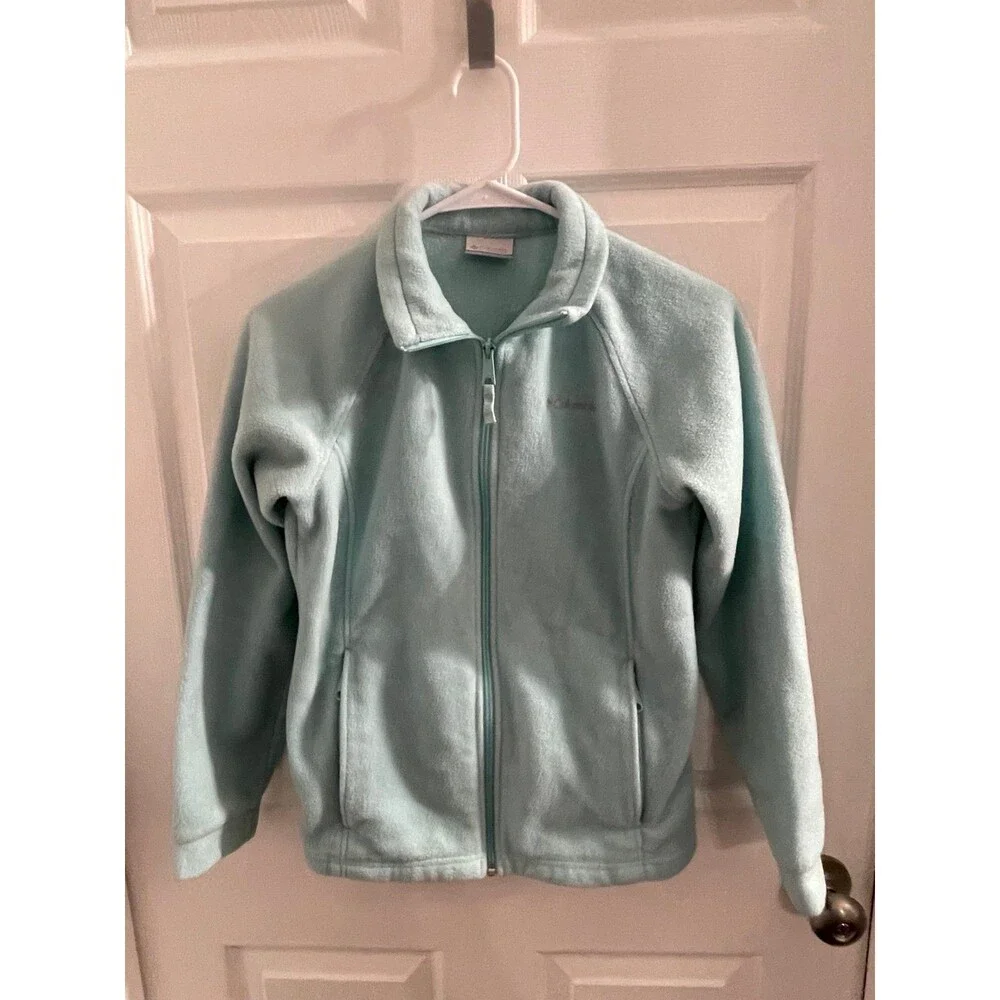 Columbia Jacket Size L (14-16) Light Teal